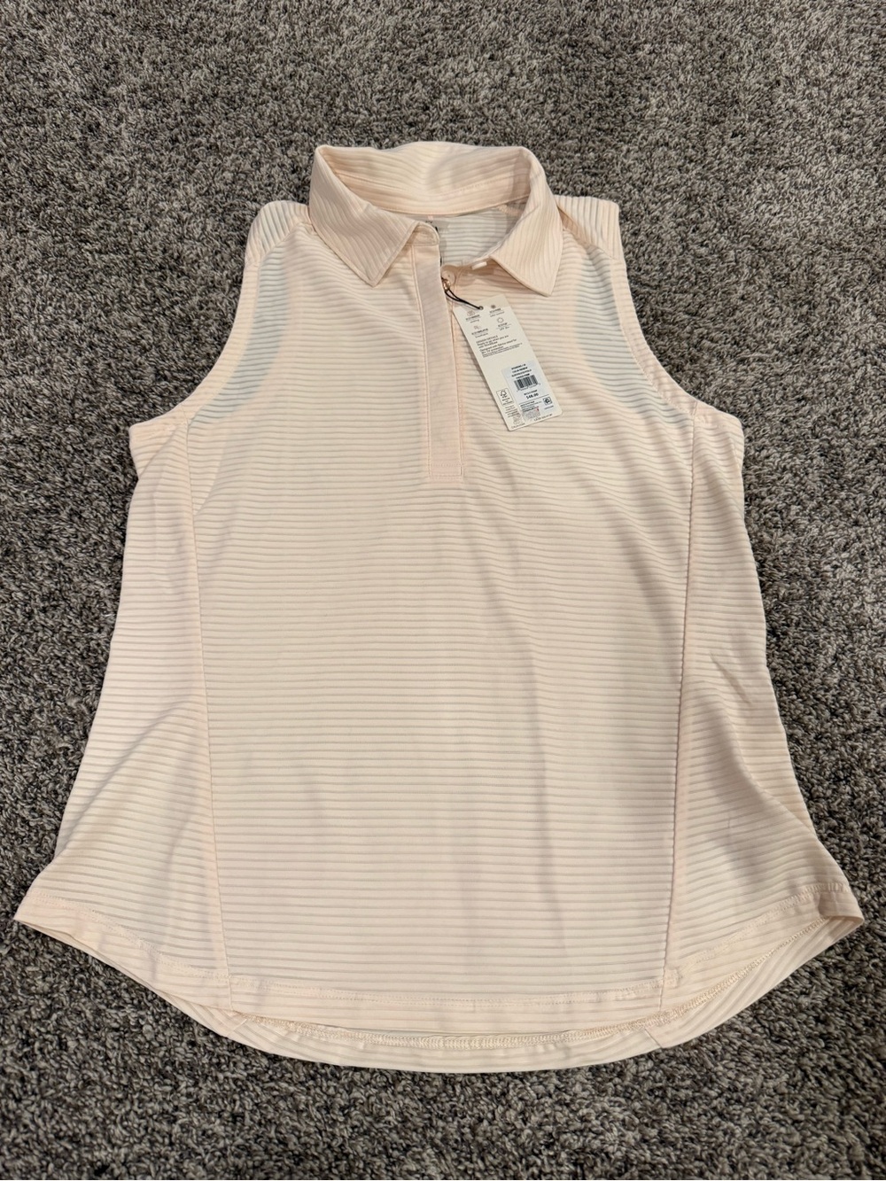 CALIA by Carrie Underwood Faded Pink Sleeveless Polo